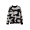 Abstract Mohair Crew Neck Sweater