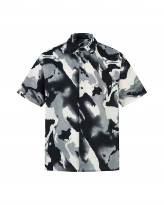Abstract Tie-Dye Print Shirt