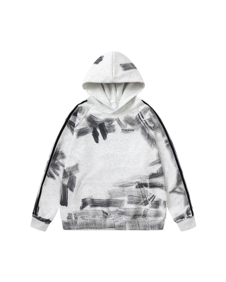 Dirty Brush Painted Graffiti Hoodie