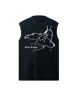 Bold Lightning Graphic Vest