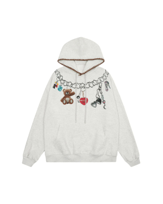 Bear Printed Hoodie