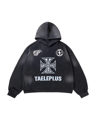 Cross Graphic Hoodie - 2192