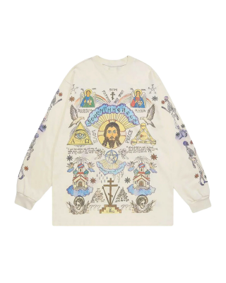 American High Street Graffiti Long Sleeve T-Shirt