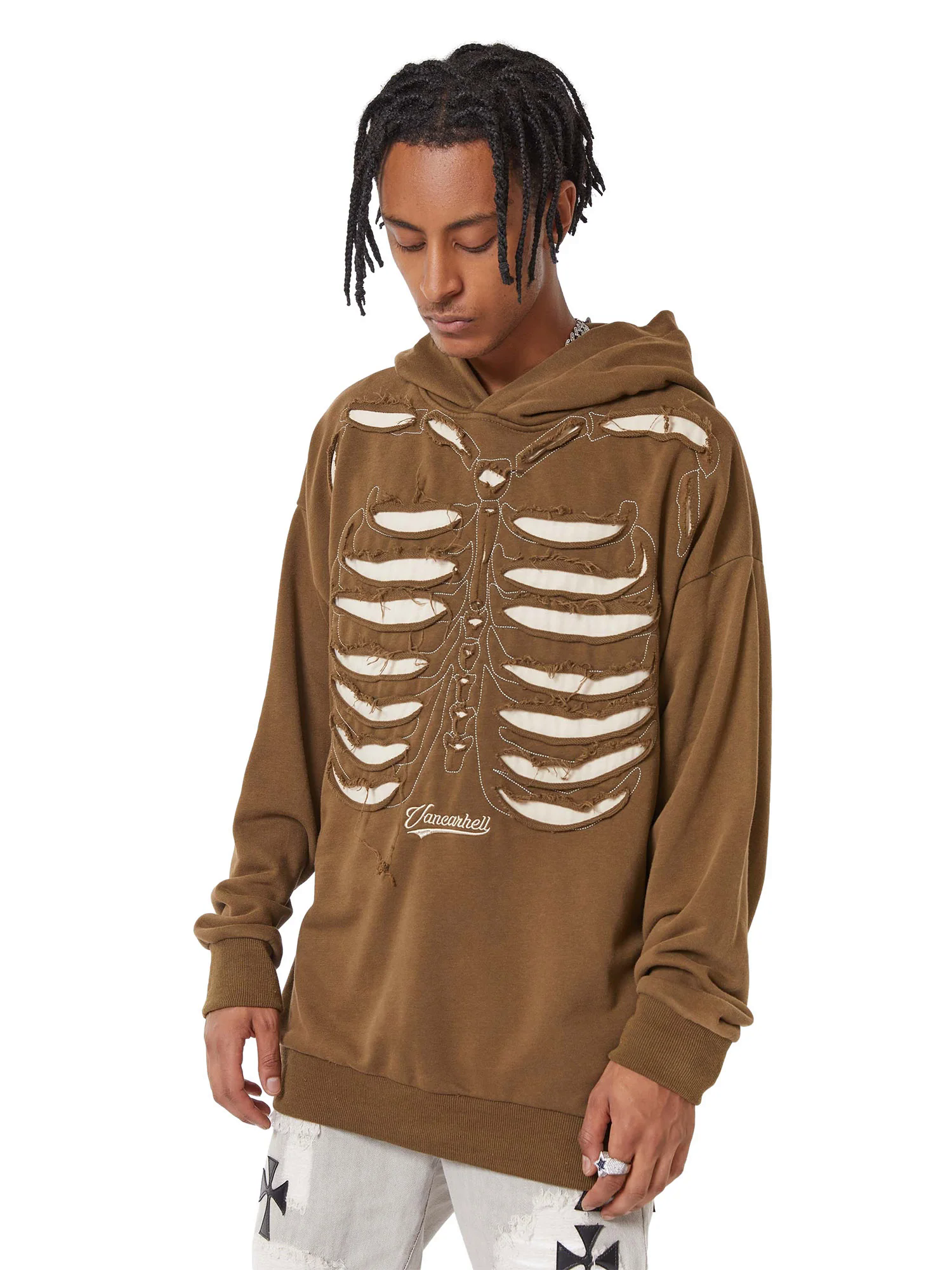 Washed And Aged Hooded Sweatshirt - 1674 Washed And Aged Hooded Sweatshirt - 1674