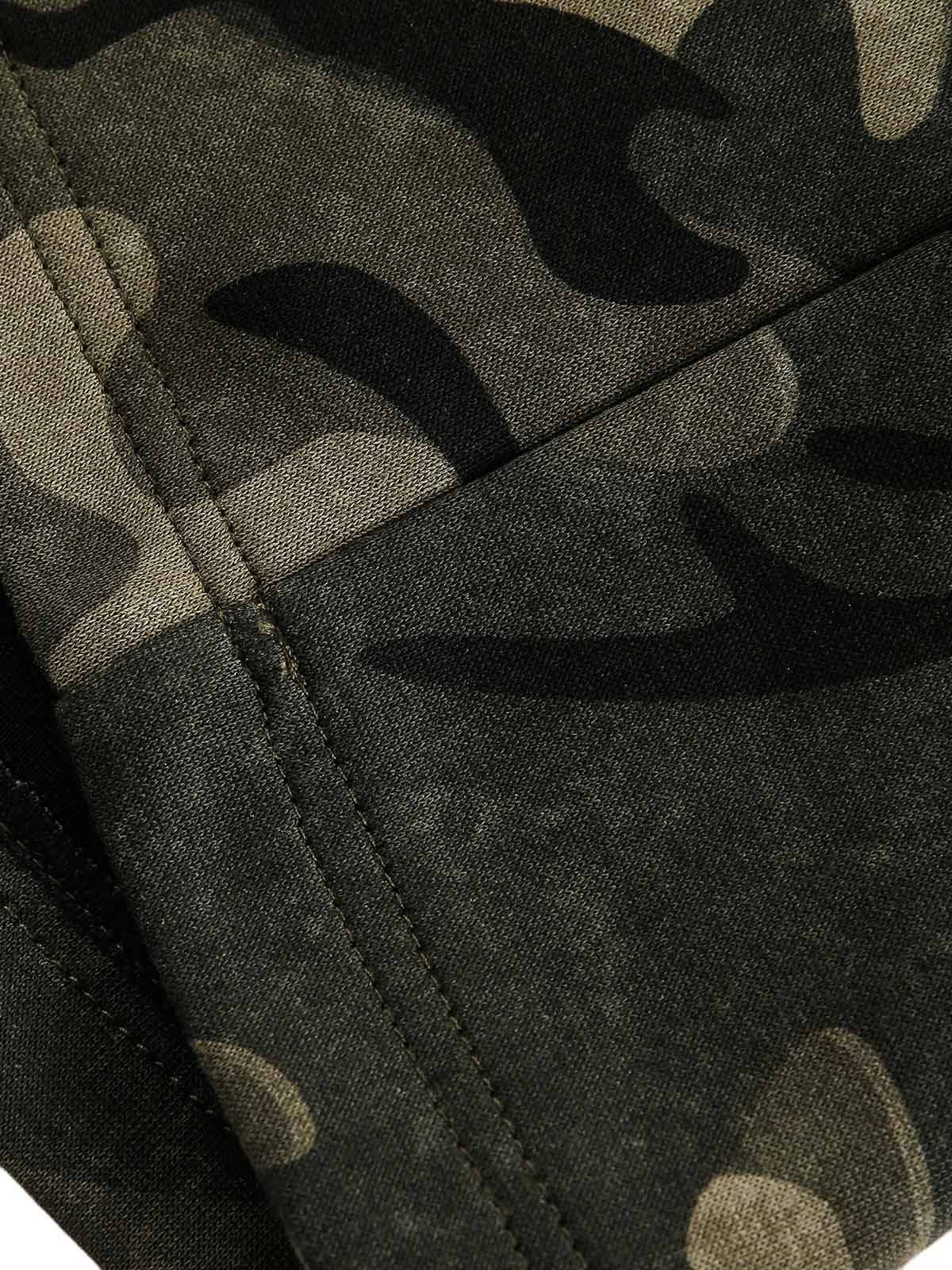 Vintage Camouflage Flame Heart Print Hoodie Vintage Camouflage Flame Heart Print Hoodie