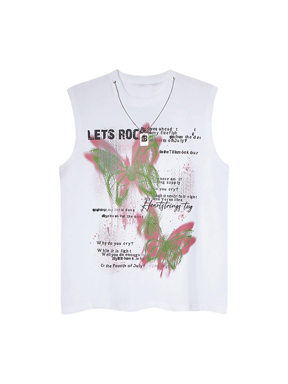Street Butterfly Graphic Tank Top Street Butterfly Graphic Tank Top