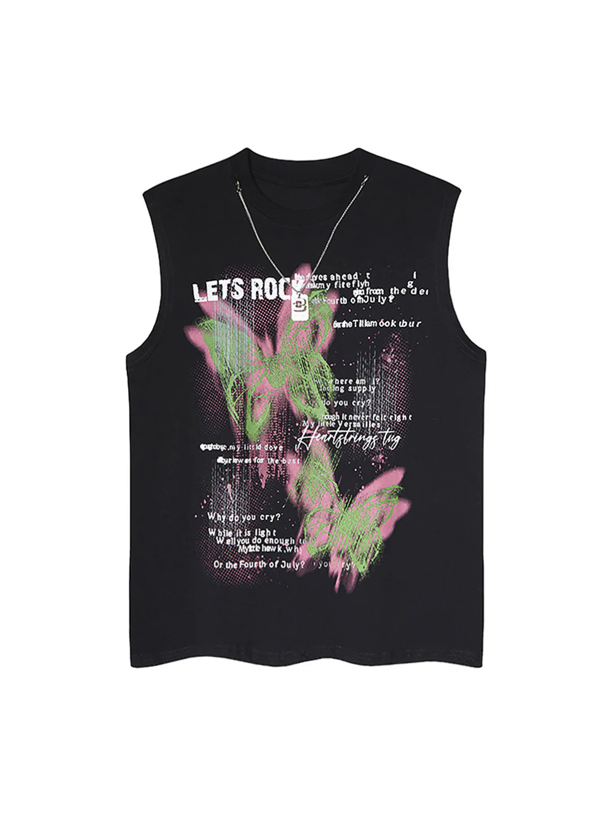 Street Butterfly Graphic Tank Top Street Butterfly Graphic Tank Top
