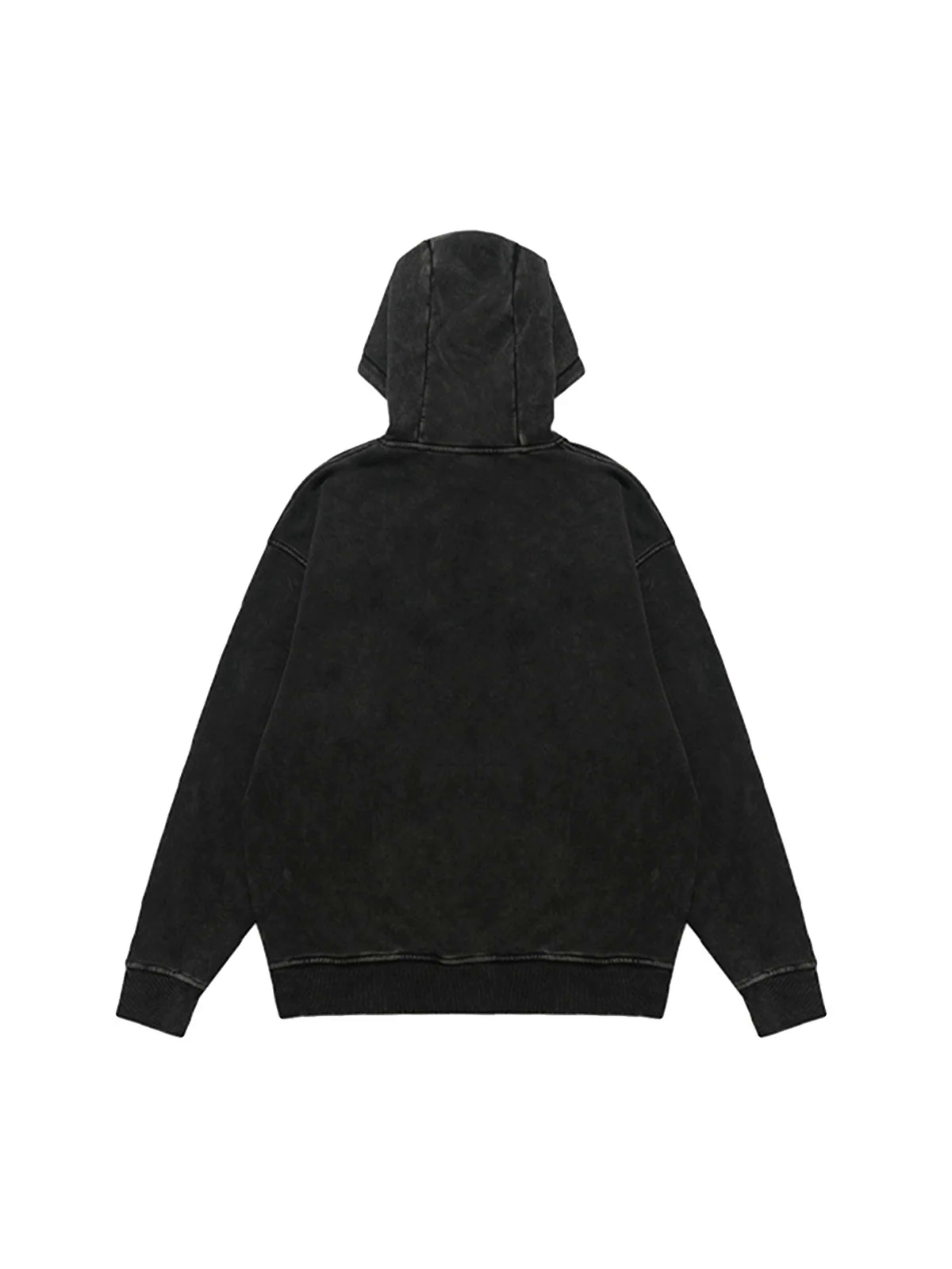 Heavy Washed Print Fleece Hoodie Heavy Washed Print Fleece Hoodie