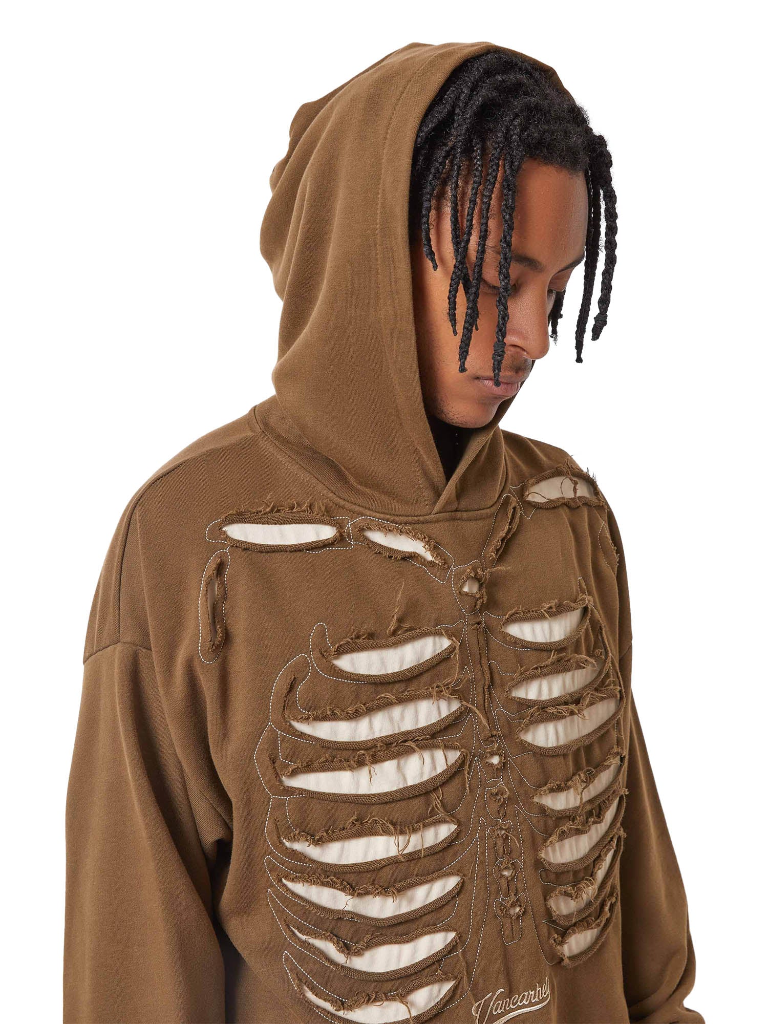 Washed And Aged Hooded Sweatshirt - 1674 Washed And Aged Hooded Sweatshirt - 1674